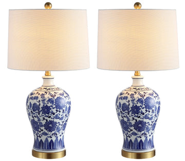 Jennifer 25.25" Ceramic/Metal LED Table Lamp